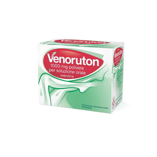 Venoruton 1000 mg polvere per soluzione orale  venoruton 500 mg compresse rivestite con film  venoruton 2% gel  oxerutina