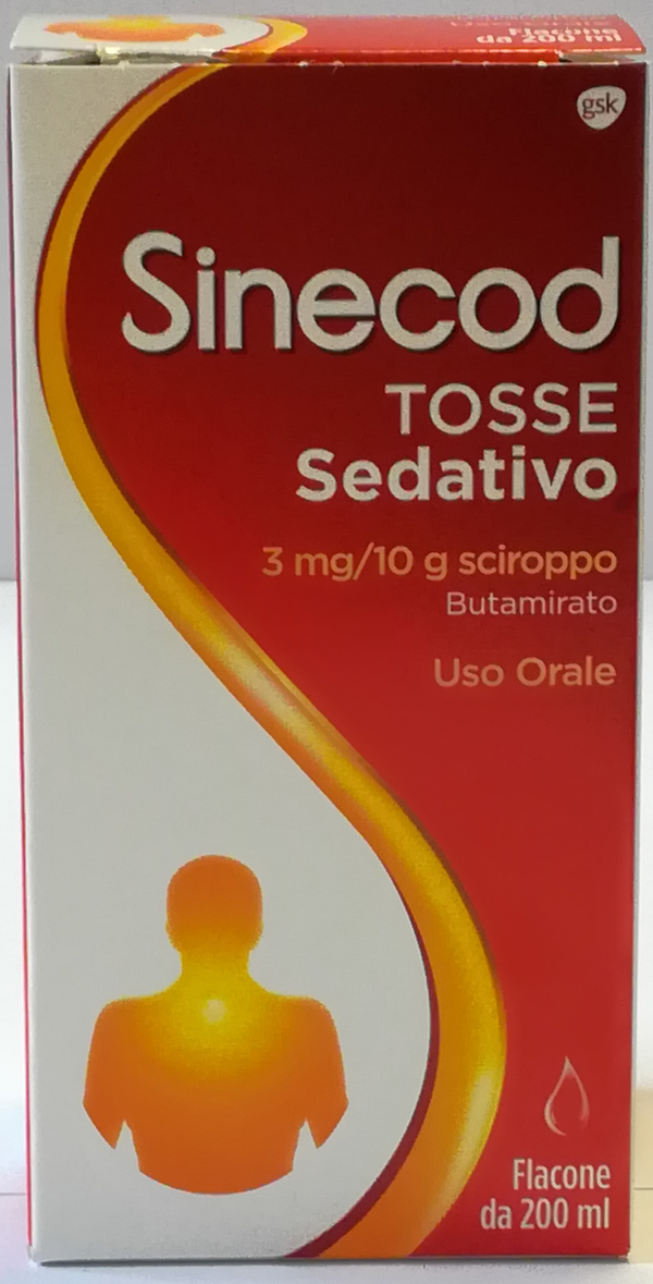 Sinecod tosse sedativo 2 mg/ml gocce orali, soluzionesinecod tosse sedativo 3 mg/10 g sciroppo sinecod tosse sedativo 5 mg pastiglie butamirato