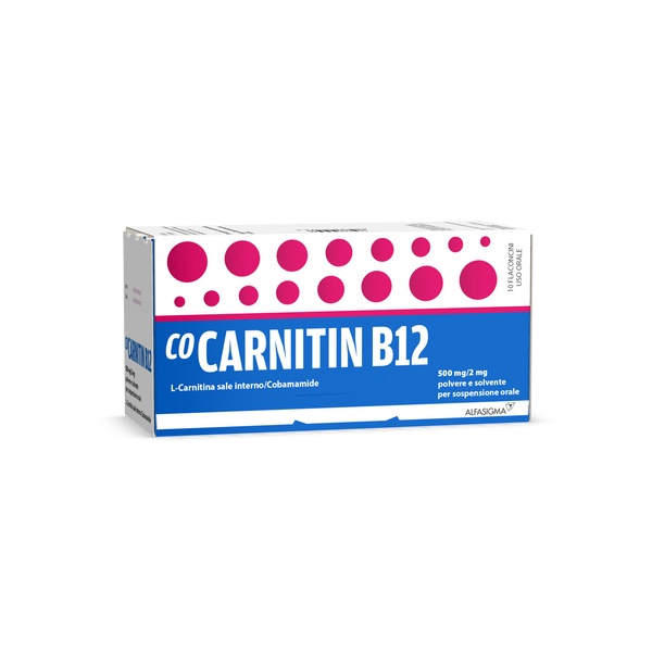 Cocarnitin b12 500 mg/2 mg polvere e solvente per sospensione orale l-carnitina/cobamamide