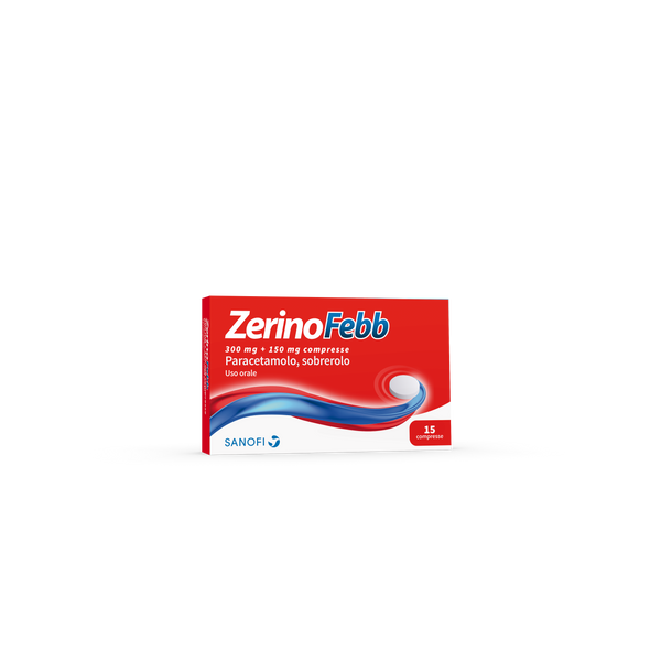 Zerinofebb 300 mg + 150 mg compresse  paracetamolo, sobrerolo