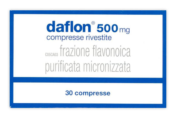 Daflon 500 mg compresse rivestite con film frazione flavonoica purificata micronizzata