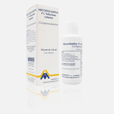 Micoxolamina 1% crema  micoxolamina1% emulsione cutanea  micoxolamina1% soluzione cutanea  ciclopirox olamina