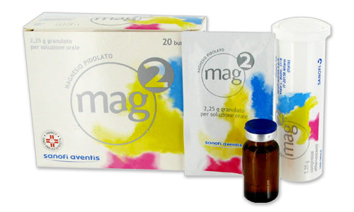 Mag2 1,5 g/10 ml soluzione orale mag2 2,25 g polvere per soluzione orale magnesio pidolato