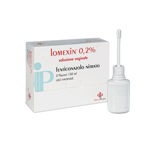 Lomexin "0,2% soluzione vaginale"5 flaconi 150 ml"