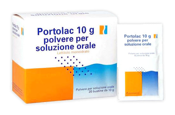 Portolac 5 g polvere per soluzione orale  portolac 10 g polvere per soluzione orale  portolac 200 g polvere per soluzione orale  lattitolo monoidrato