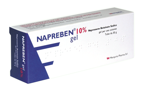 Napreben 10% gel naprossene betainato sodico