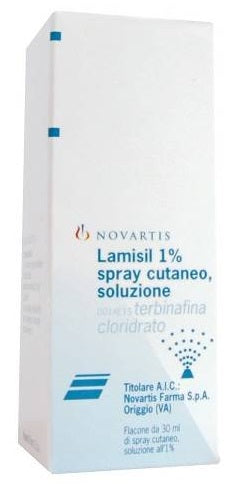 Lamisil 1% spray cutaneo, soluzione  terbinafina cloridrato