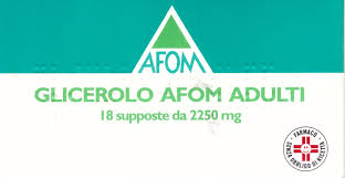 Glicerolo afom bambini 1375 mg supposte glicerolo afom adulti 2250 mg supposte glicerolo