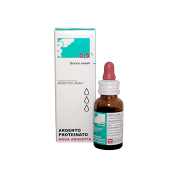 Argento proteinato bambini 0,5% gocce nasali e auricolari soluzione flacone 10 ml