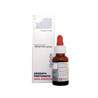 Argento proteinato adulti 1% gocce nasali e auricolari soluzione flacone 10 ml