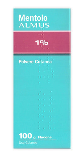 Mentolo almus 1 % polvere cutanea