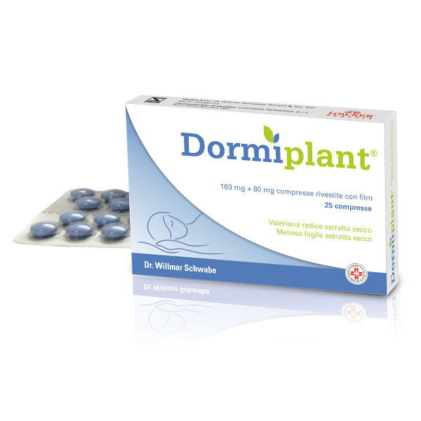 Dormiplant 160 mg + 80 mg compresse rivestite  valeriana officinalis l.s.l. radice estratto secco, melissa officinalis l. foglie estratto secco