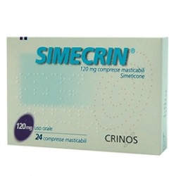 Simecrin 40 mg compresse masticabili  simecrin 80 mg compresse masticabili  simecrin 120 mg compresse masticabili  simeticone