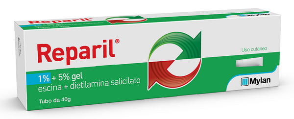 Reparil 1% + 5% gel reparil 2% + 5% gel escina + dietilamina salicilato