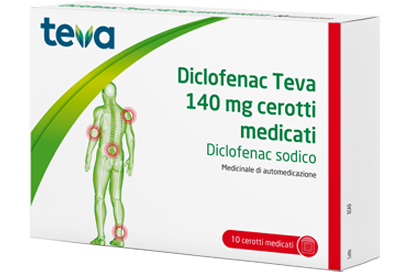 Diclofenac teva 140 mg cerotti medicati diclofenac sodico