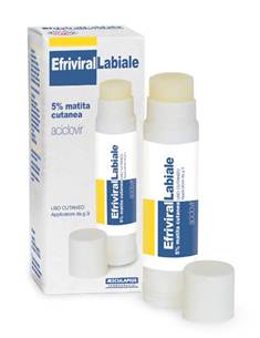 Efrivirallabiale 50 mg/g matita cutanea  aciclovir  medicinale equivalente