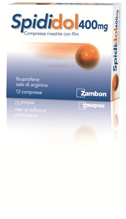 Spididol 400 mg compresse rivestite con film  spididol 400 mg granulato per soluzione orale gusto albicocca  ibuprofene sale di arginina