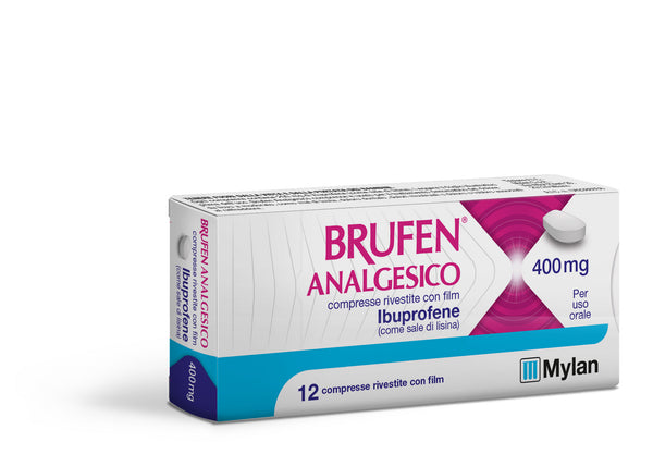 Brufen analgesico 200 mg compresse rivestite con film   brufen analgesico 400 mg compresse rivestite con film ibuprofene (come sale di lisina)