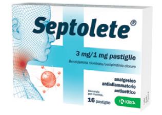 Septolete aroma eucalipto 3 mg/1 mg pastiglie  benzidamina cloridrato/cetilpiridinio cloruro