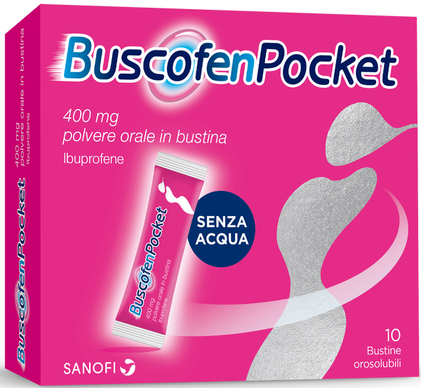 BuscofenPocket 400mg Con Ibuprofene 10 Bustine