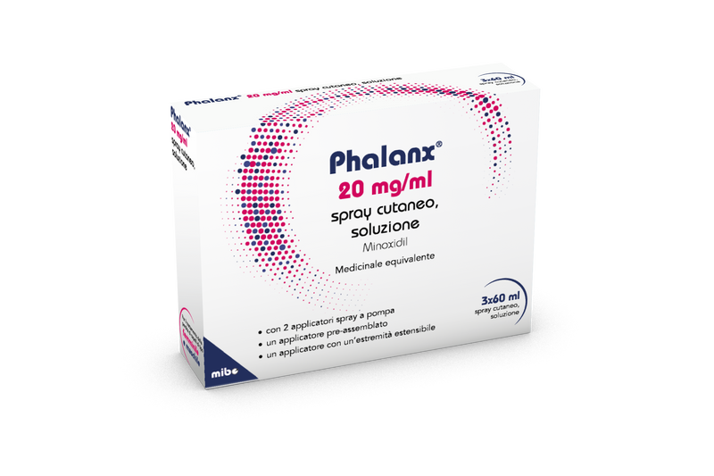 Phalanx 20 mg/ml spray cutaneo, soluzione  minoxidil  medicinale equivalente