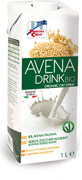 Fsc avena drink bevanda di avena bio vegan senza zuccheri aggiunti 1 litro