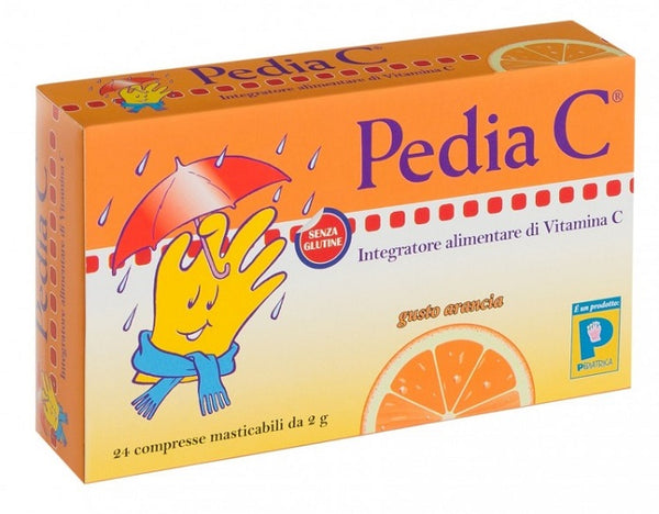 Pedia c arancia 24 compresse masticabili