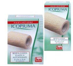 Icopiuma benda garza elastica autofissante cm10x4mt 1 pezzo