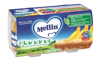 Mellin omogeneizzato banana 100 g 2 pezzi