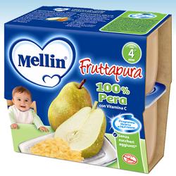 Mellin pura fruta pera 100 g 4 piezas