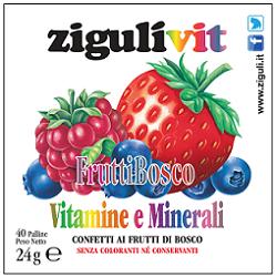 Ziguli vit fruttibosco 40 confetti