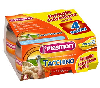 Plasmon omogeneizzato tacchino 4 x 80 g con gift