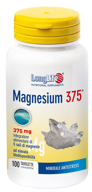 Longlife magnesium 375 mg 100 tavolette