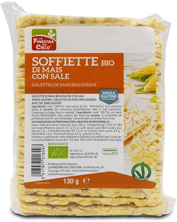 Soffiette di mais con sale bio 130 g