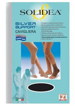 Silver support ankle cavigliera nero s