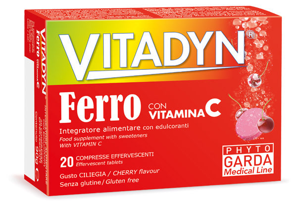 Vitadyn ferro + vitamina c 20 compresse effervescenti