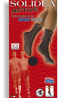 Active speedy unisex black sock xl