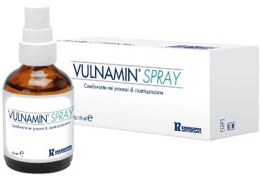 Vulnamin spray 30ml flacone in vetro con erogatore a tasto