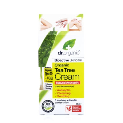 Dr organic tea tree antiseptic cream crema 50 ml