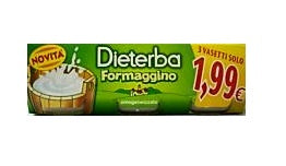 Dieterba omogeneizzato formaggino 3 pezzi 80 g