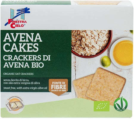 Fsc avenacakes crackers di avena bio vegan senza lievito di birra con olio extravergine di oliva 250 g