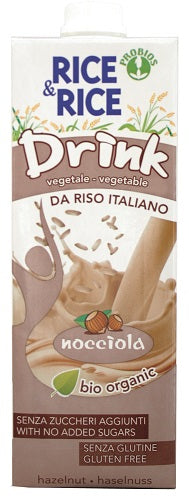 Rice&rice bevanda di riso alla nocciola 1 litro