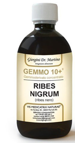 Gemmo 10+ ribes nero 500 ml liquido analcolico