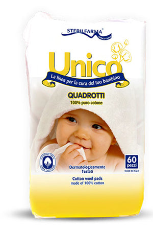 Unico quadrotti 100% cotone 60 pezzi