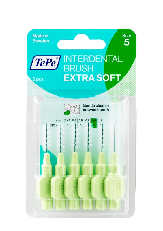 Tepe scovolino xsoft verde 0,8mm 6 pezzi