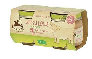 Omogeneizzato di vitellone baby food bio 2 x 80 g