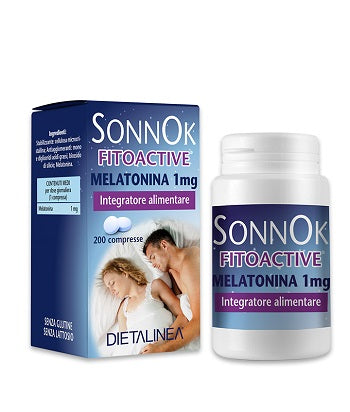 Sonnok fitoactive melatonina 1mg 200 compresse dietalinea