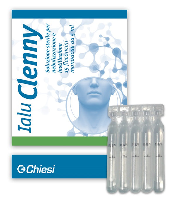 Ialu clenny 15 flaconcini 5 ml soluzione sterile per nebulizzazione e instillazione con acido ialuronico