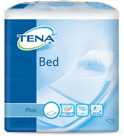 Traversa per incontinenza non rimboccabile tena bed plus 60x40cm 40 pezzi