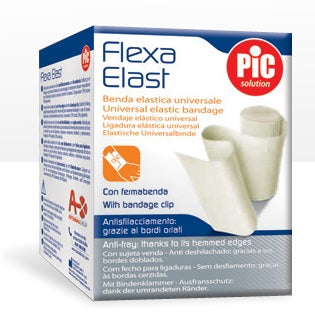 White pic elastic bandage 15x4.5m die-cut